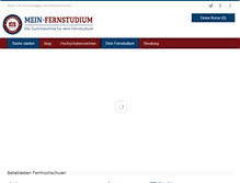 Tablet Screenshot of meinfernstudium.com